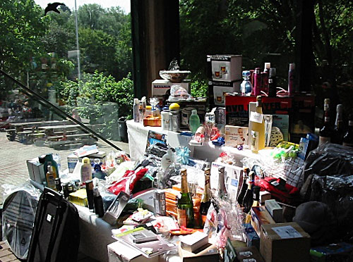 Die umfangreiche Tombola